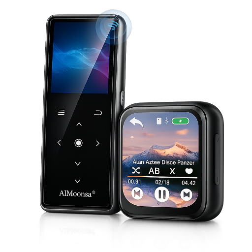 aimoonsa premium MP3 player — HiFi Bluetooth music player with built-in speaker